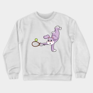 Rabbit Tennis Tennis racket Sports Crewneck Sweatshirt